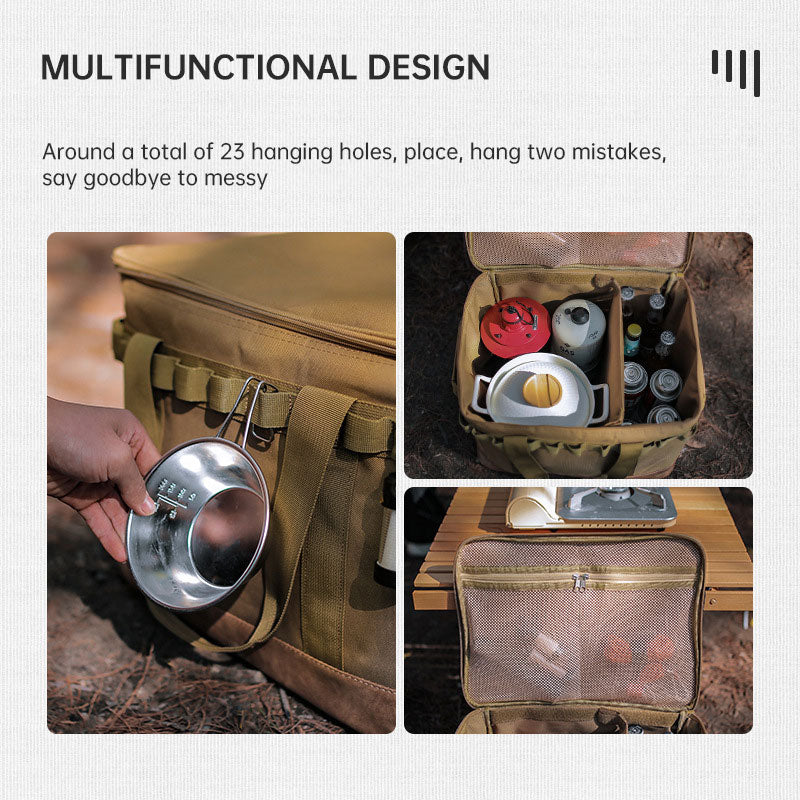 
  
  Outdoor Handbag Anti-Collision Storage Box Camping Waterproof Debris Bag Tableware and Kitchen Utensils Storage Bag
  
