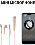 National K Song Singing Wired Mini Microphone Headset Practice Singing It Live Mobile Phone Wired Headset