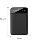 20000mAh Mini Charger Portable Two-way Fast Charging Power Bank Digital Display External Battery for iPhone Xiaomi Samsung