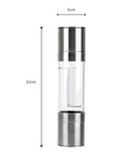 Pepper Grinder 2 in 1 Stainless Steel Manual Salt Pepper Mill Grinder Seasoning Grinding for Cooking Restaurants