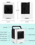 4 in 1 Rechargeable Portable Air Conditioner USB Mini Air Cooler Humidifier Purifier Air Cooling