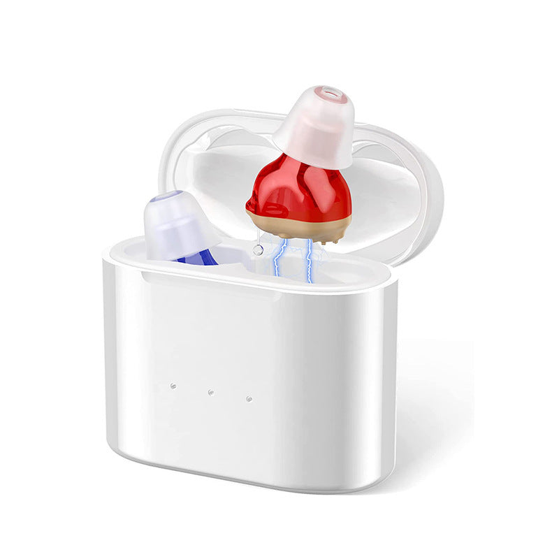 
  
  Rechargeable sound amplifier for elderly hearing aids
  
