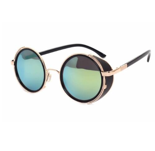 Retro Steampunk Sunglasses Round Designer