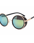 Retro Steampunk Sunglasses Round Designer