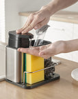 Kitchen Dishwasher Storage Rack Detergent Soap Dispenser