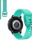 Suitable for Samsung Galaxy Watch Active2 Solid Color Silicone Strap 20/22mm Universal Strap