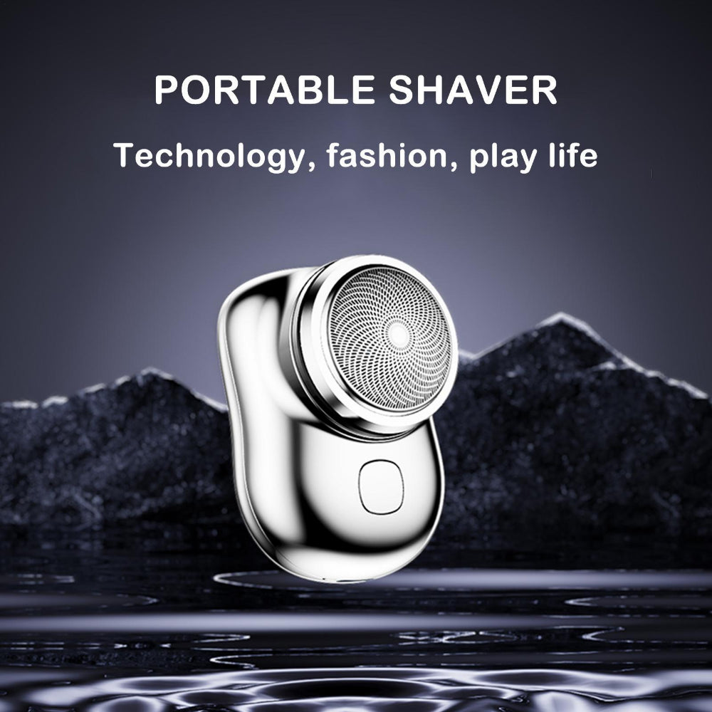 
  
  New Type Small Shaver Waterproof Wash Travel Compact Electric Portable Shaver Mens Household Mini Beard Knife
  
