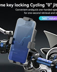 360 Degree Mobile Stand Anti-shock Shockproof Scooter E-Bike Bike Motorcycle Phone Holder