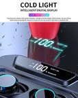 G02 V5.0 Bluetooth Stereo Earphone Wireless IPX7 Waterproof Touch Earbuds Headset 3300mAh Battery LED Display Type-c Charge Case