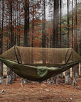 Automatic Quick Opening Mosquito Net Hammock Outdoor Camping Pole Mosquito Net Hammock Anti Roll Nylon Hammock