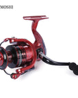 YUMOSHI 13+1BB Full Metal Spinning Fishing Reel 4.7:1/5.5:1 Gear Ratio Pesca Aluminum Spool  Tackle With Foldable Handle