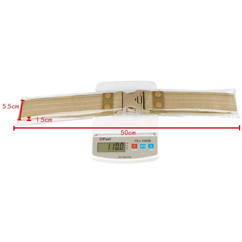 
  
  5.0 Oxford Cloth Tactical Belt Velcro Wrapped Outdoor Canvas Belt
  
