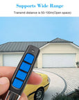 kebidu 433MHZ Remote Control 4 Channe Garage Gate Door Opener Remote Control Duplicator Clone Cloning Code Car Key