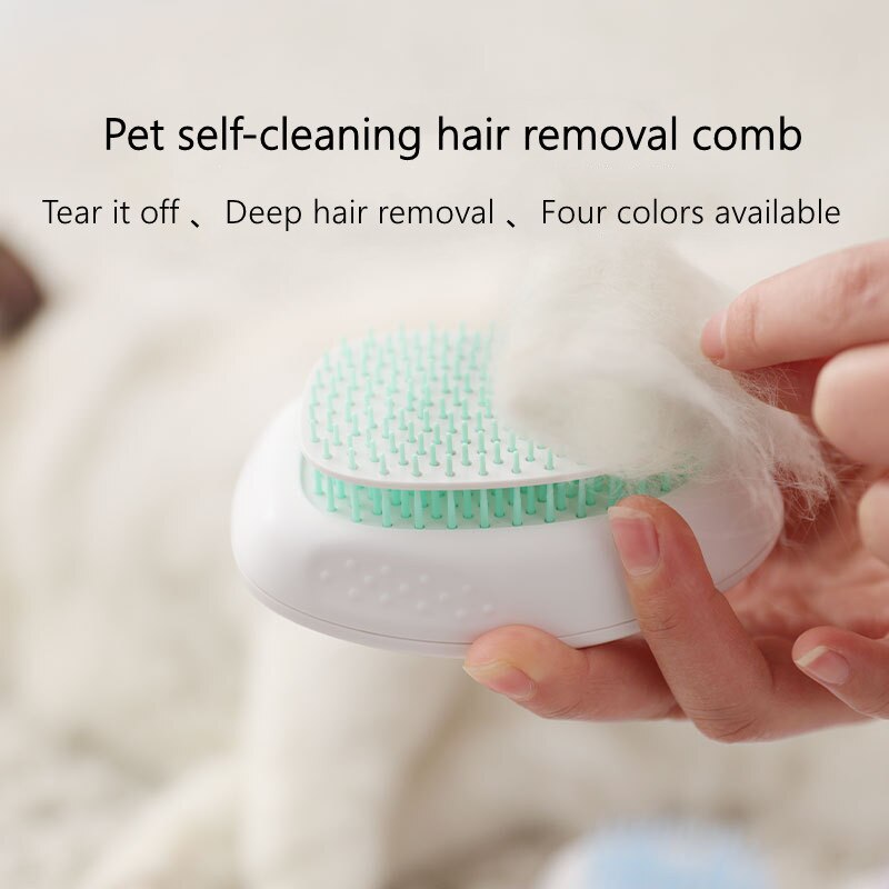 
  
  Cat Pet Cleaning Brush One-click Hair Removal Cat Hair Cleaner Dog Hair Comb Pet Bathing Massage Cat Comb
  
