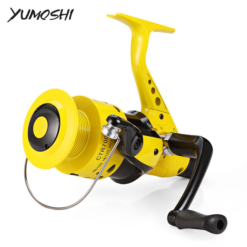 
  
  YUMOSHI 12BB 5.5:1 Lightweight Plastic Spinning Fishing Reel
  
