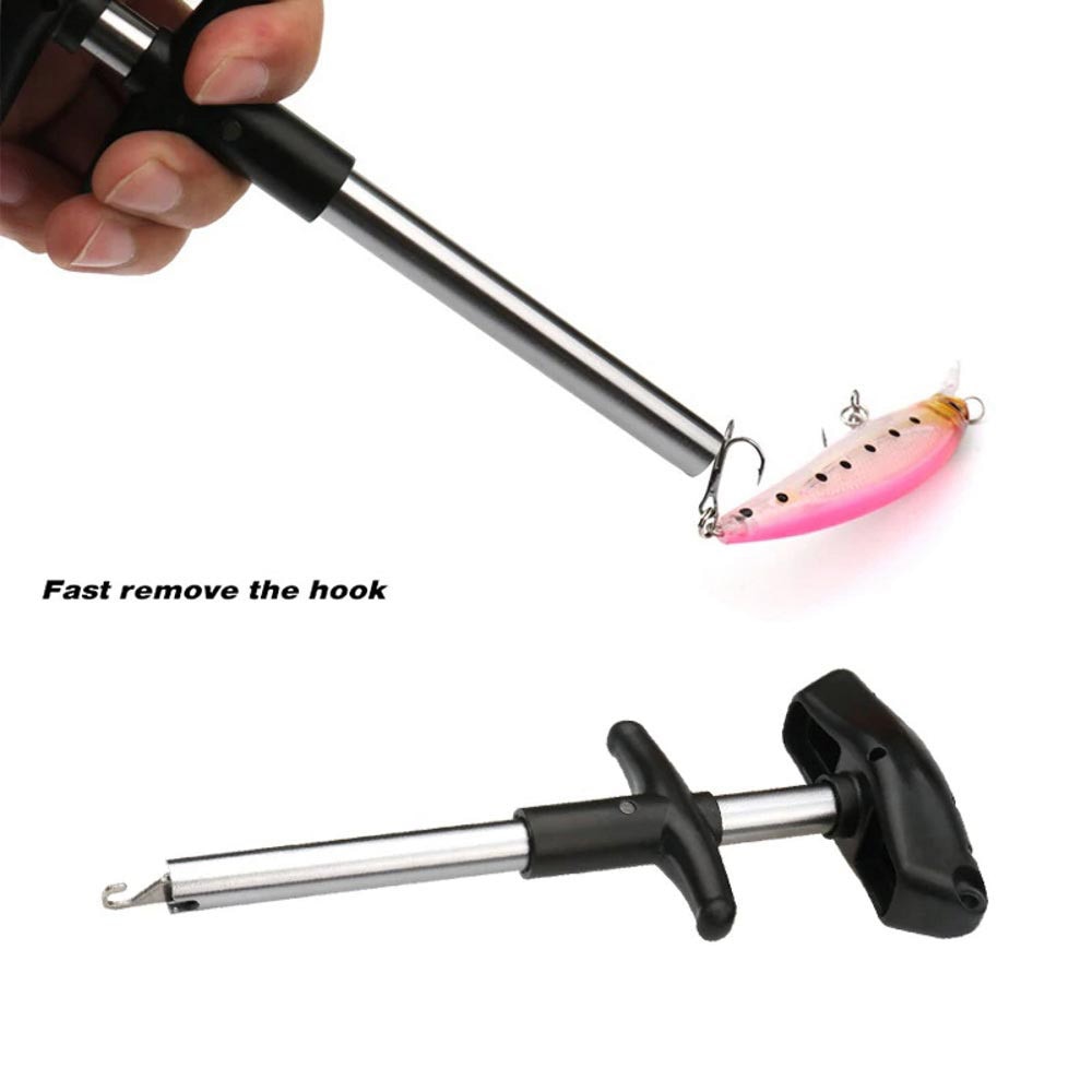 
  
  Easy Fish Hook Remover New Fishing Tool Minimizing The Injuries Tools Tackle T-type hook remover hook fishing tool
  
