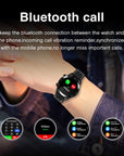 E1-2 Smart Watch Men Bluetooth Call Custom Dial Full Touch Screen Waterproof Smartwatch For Android IOS Sports Fitness Tracker