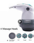 New Design Electric Noiseless Vibration Full Body Massager Slimming Kneading Massage Roller for Waist Losing Weight