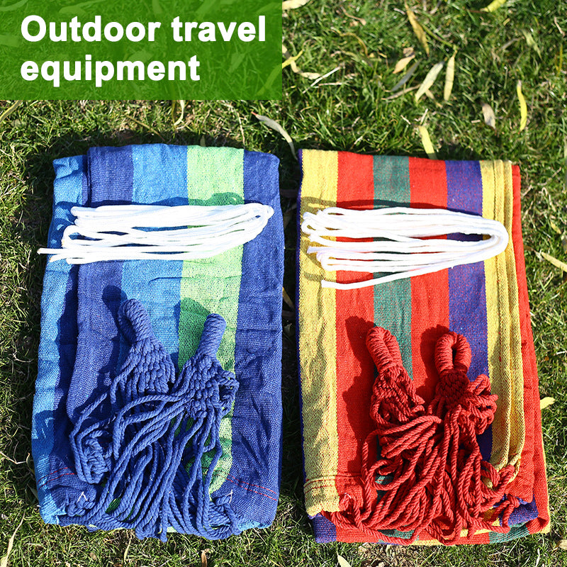 
  
  280*80cm  Camping Portable Outdoor Hammock Folding Single Hanging Canvas Hammock
  
