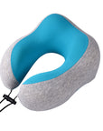 U Shaped Pillow Memory Cotton Travel Pillow Neck Protection Pillow Aircraft Nap Neck Protection Pillow Storage Magnetic Cloth