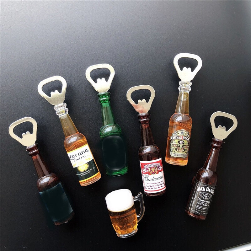 
  
  Retro Creative Personality Mini Beer Bottle Opener Home Drink Bottle Opener Refrigerator Stick Bar Magnetic Stickers Decoration
  
