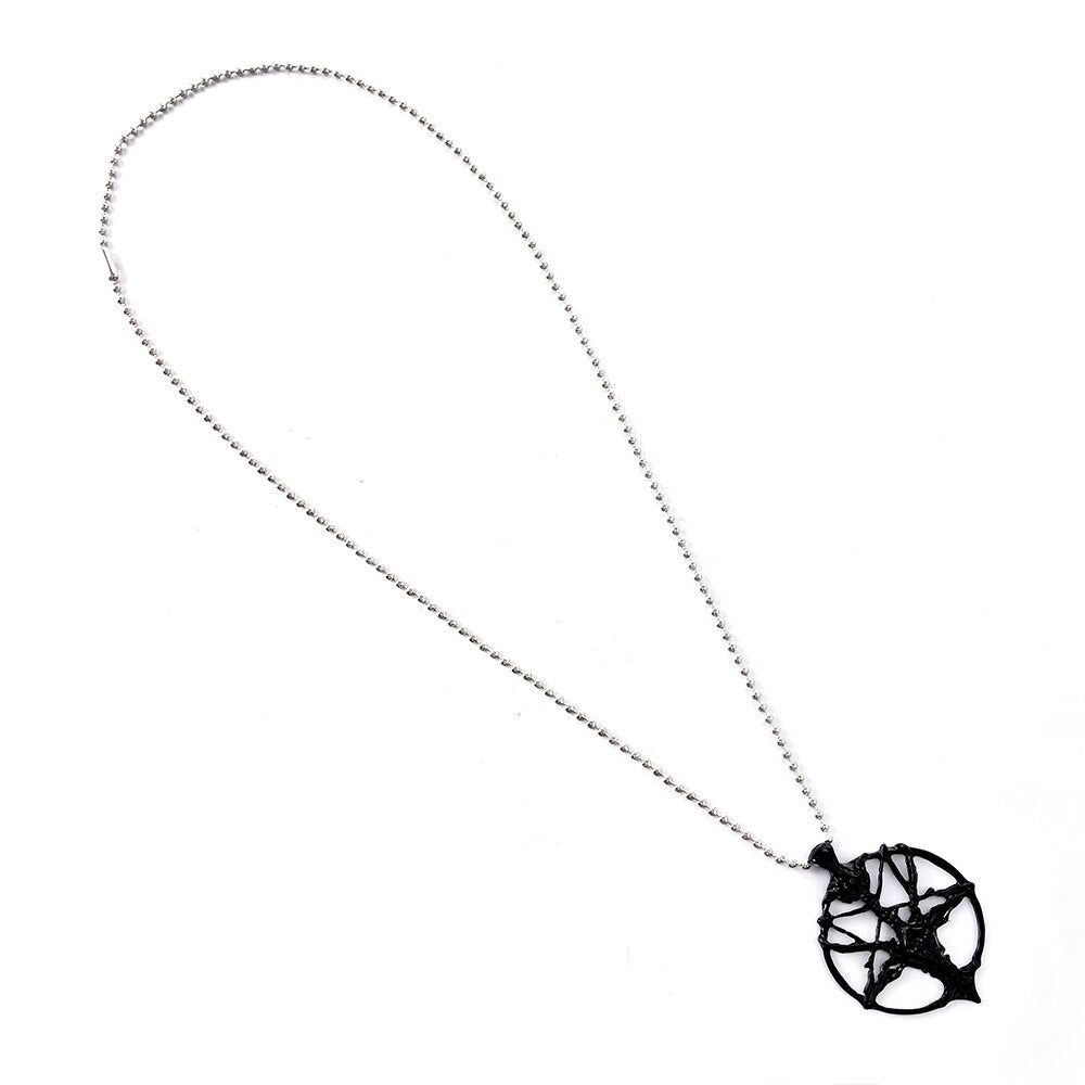 
  
  Fashion Vintage Women Men Pentagram Pan God Skull Goat Head Pendant Chain Necklace Jewelry
  
