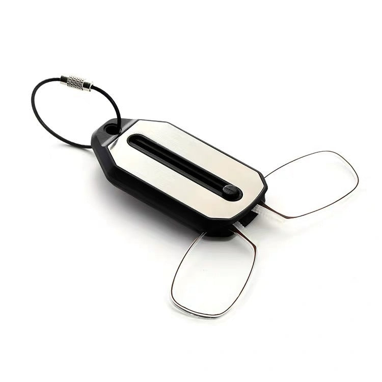 Nose clip presbyopic glasses keychain ultra lightweight carrying elderly glasses wallet glasses reading glasses