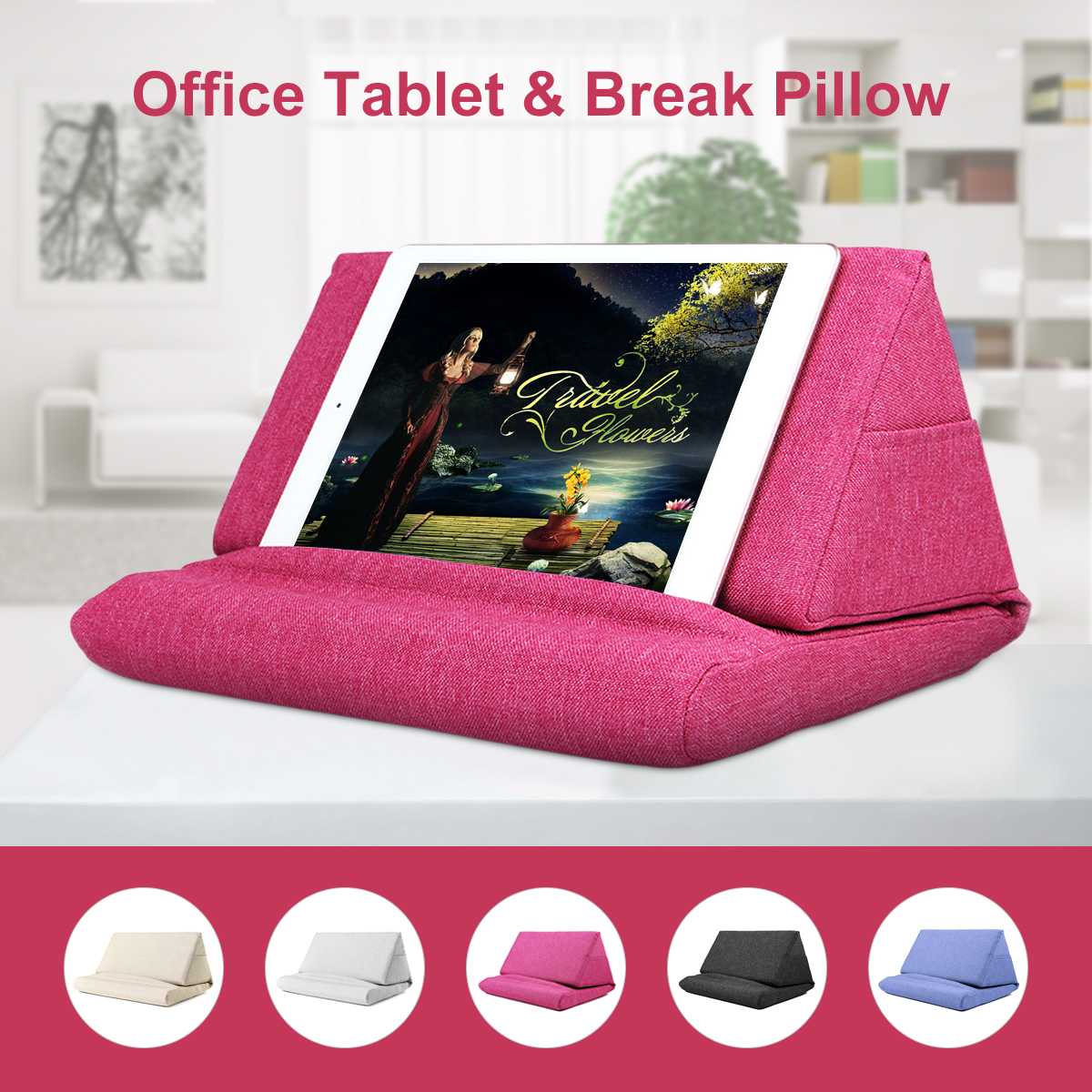 
  
  Laptop Tablet Pillow Foam Lapdesk Multifunction Laptop Cooling Pad Tablet Stand Holder Stand Lap Rest Cushion for Ipad with Bag
  
