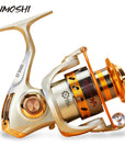 Yumoshi Metal Spool Spinning Fishing Reel Carretilha Pesca Wheel 12-Ball Bearing