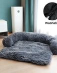 Winter Large Dog Sofa Bed with Zipper Dogs Bed Removable Cover Plush Kennel Cat Beds Mats House Sofa Bed Mat for Large Dog