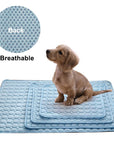 Dog Mat Cooling Summer Pad Mat For Dogs Cat Blanket Sofa Breathable Pet Dog Bed Summer Washable For Small Medium Large Dogs Car