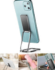 Double Magic Magnetic Car Phone Holder Stand For IPhone 12 Metal Phone Holder Foldable Desk Stand For Mobile Phone Universal