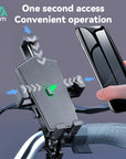 360 Degree Mobile Stand Anti-shock Shockproof Scooter E-Bike Bike Motorcycle Phone Holder