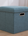 Simple Fabric Storage Storage Stool Folding Shoe Bench Footstool Can Sit With Lid Storage Box Stool 30*30*30cm/40*25*25cm