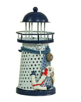 Lighthouse Candle Holder Mediterranean-style Iron Candle Holder Holiday Candlestick Home Wedding Party Family Decor