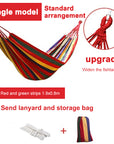 280*80cm  Camping Portable Outdoor Hammock Folding Single Hanging Canvas Hammock