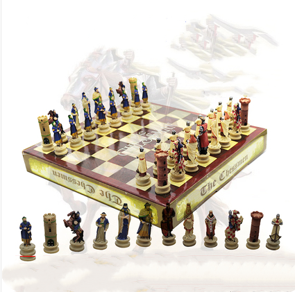 
  
  Newest Design Leather Chess Movie Theme Resin Doll Chess
  
