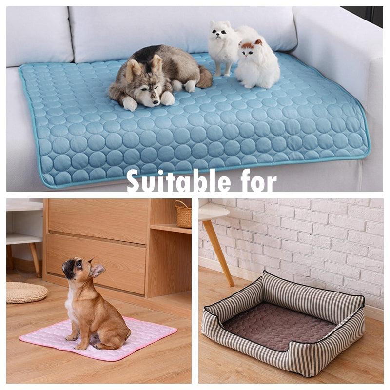 
  
  Dog Mat Cooling Summer Pad Mat For Dogs Cat Blanket Sofa Breathable Pet Dog Bed Summer Washable For Small Medium Large Dogs Car
  
