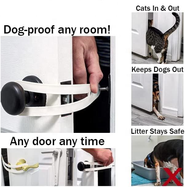 
  
  Pet Cat Door Holder Latch Cat Elastic Door Lock Preventing Dogs From Entering
  
