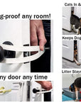 Pet Cat Door Holder Latch Cat Elastic Door Lock Preventing Dogs From Entering