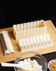 10pcs/Set Easy To Use DIY Rice Ball Sushi Maker Mold Kitchen Sushi Making Tool Set for Sushi Roll Kitchen Accessory Cooking Tool