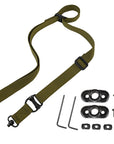 QD Buckle Double point Tactical Nylon MS4 Tactical Gun Rope Slanting Double point Strap Outdoor Real Person CS Training Nylon Gun Strap