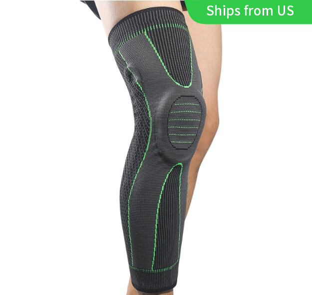 
  
  Knee Support Protector Brace Silicone Spring Knee Pad Basketball Running Compression Knee Sleeve 1 PCS Support Sports Kneepads
  
