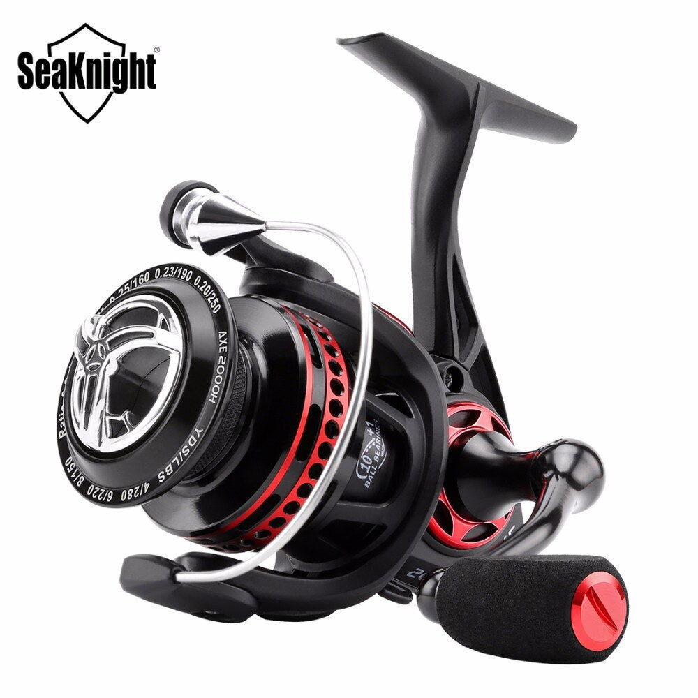 
  
  SeaKnight AXE Saltwater Spinning Fishing Reel 6.2:1 11BB 2000H 3000H 4000H Full Metal Body Anti-Corrosion Sea Carp Fishing Wheel
  
