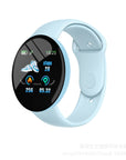 New D18S Macaron Heart Rate Exercise Step Meter Health Monitoring Eight Colors Custom Background Smart Bracelet