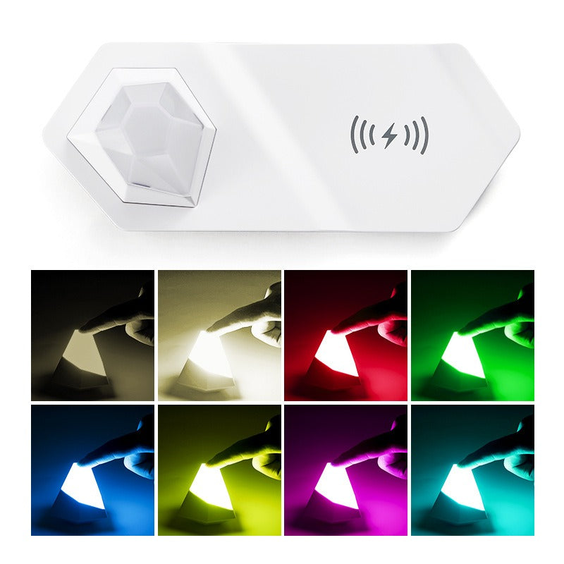 
  
  New Bedside Table Lamp Colorful Diamond Night Light Wireless Charger Multifunctional 2-In-1 Magnetic Atmosphere Lamp
  
