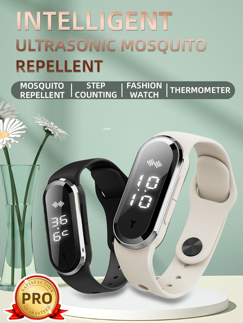 
  
  Ultrasonic Mosquito Repellent Bracelet Children Adult Household Mosquito Repellent Electronic Watch Pregnant Women
  
