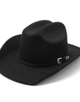 Western Europe and The United States Cowboy Hat Men and Women Fashion Word Top Wool Hat Ethnic Tibetan Cowboy Hat