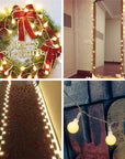 Cherry Balls Fairy String Decorative Lights Battery Operated Wedding Christmas Outdoor Patio Garland Decoration