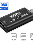 USB 2.0 HD Video Capture Card Video Capture Usb To Hdmi Game Live Capture Device